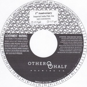 Other Half Brewing Co. 1st Anniversary