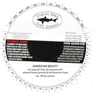 Dogfish Head Craft Brewery, Inc. American Beauty July 2014