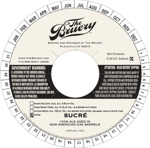 The Bruery Sucre (new American Oak)