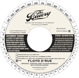 The Bruery Floyd D'rue