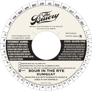 The Bruery Sour In The Rye (kumquat)