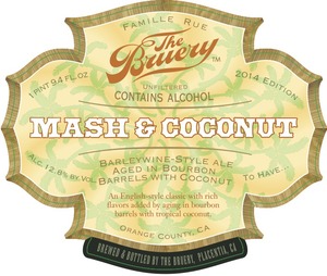 The Bruery Mash & Coconut