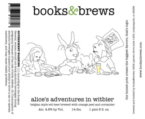 Books & Brews Alice's Adventures In Witbier