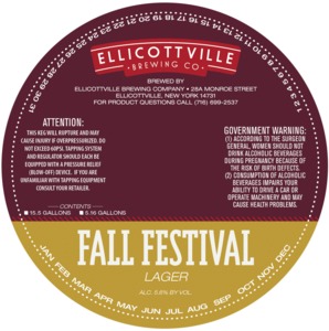 Ellicottville Brewing Company Fall Festival Lager