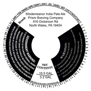 Misdemeanor India Pale Ale 