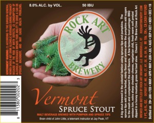 Rock Art Brewery Vermont Spruce Stout July 2014