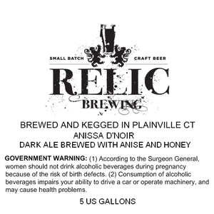 Relic Brewing Anissa D'noir