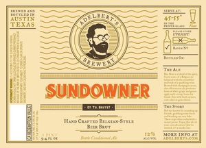 Adelbert's Brewery Sundowner July 2014