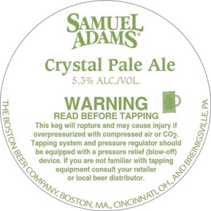 Samuel Adams Crystal Pale Ale July 2014