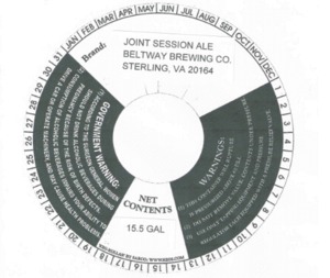 Beltway Brewing Co. Joint Session July 2014