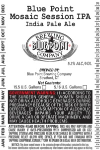 Blue Point Mosaic Session IPA July 2014