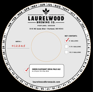 Laurelwood Brewing Co. Green Elephant India Pale Ale