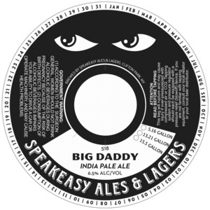 Speakeasy Ales & Lagers Big Daddy July 2014