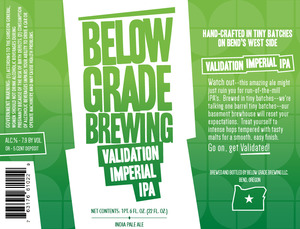 Below Grade Brewing July 2014