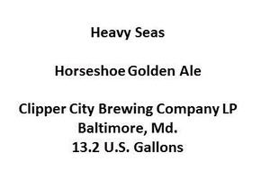 Heavy Seas Horseshoe Golden Ale July 2014