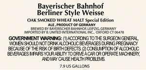 Bayerischer Bahnhof Berliner Style Weisse July 2014