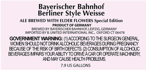 Bayerischer Bahnhof Berliner Style Weisse July 2014