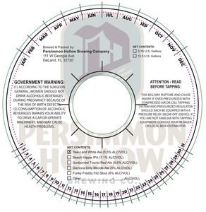 Persimmon Hollow Brewing Company Dee-land White Ale