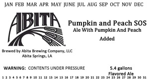 Abita Pumpkin And Peach Sos July 2014