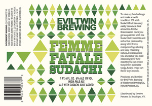 Evil Twin Brewing Femme Fatale Sudachi July 2014