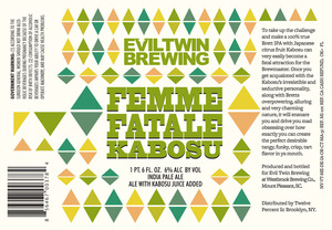 Evil Twin Brewing Femme Fatale Kobosu July 2014