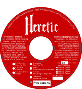 Heretic Brewing Company Primo Diablo July 2014