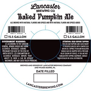 Lancaster Baked Pumpkin Ale