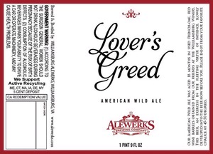 Williamsburg Alewerks Lovers Greed