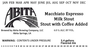 Abita Macchiato Espresso Milk Stout