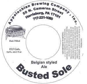 Appalachian Brewing Co Busted Sole August 2014