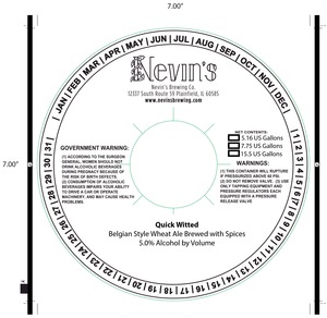 Nevin's Brewing Company Quick Witted
