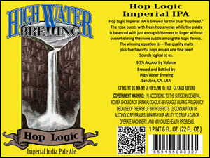 High Water Brewing Hop Logic August 2014