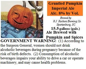 R.j. Rockers Brewing Company, Inc. Gruntled Pumpkin Imperial