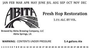 Abita Fresh Hop Restoration August 2014