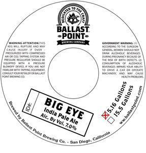 Ballast Point Big Eye August 2014