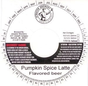 Atwater Brewery Pumpkin Spice Latte August 2014