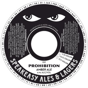 Speakeasy Ales & Lagers Prohibition August 2014