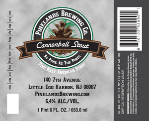 Cannonball Stout August 2014