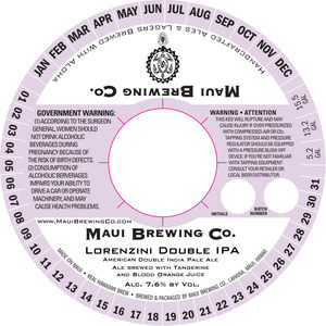 Maui Brewing Co. Lorenzini Double IPA