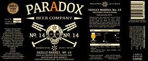 Paradox Beer Company Skully Barrel No. 14