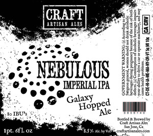 Craft Artisan Ales Nebulous Imperial IPA