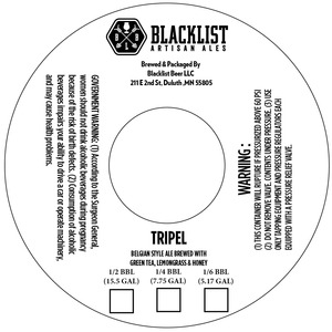 Blacklist Tripel August 2014