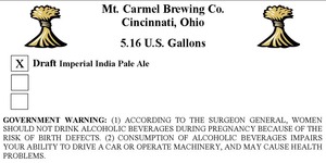 Mt. Carmel Brewing Company Draft Imperial August 2014