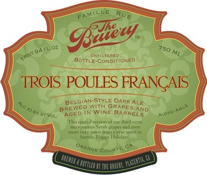 The Bruery Trois Poules FranÇais