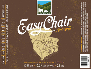 Upland Brewing Company Easy Chair Amber Ale