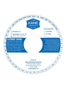 Kane Brewing Company Nom De Plume August 2014