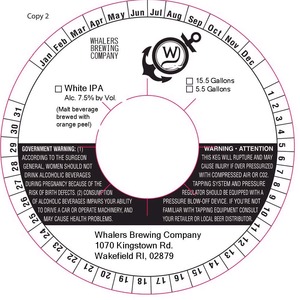 Whalers Brewing Company White IPA August 2014