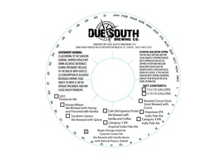 Due South Brewing Co. Maple Orange Imperial Caramel Cream Ale August 2014