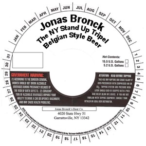 The Ny Stand Up Tripel 
