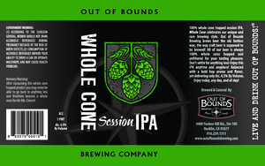 Out Of Bounds Brewing Company Whole Cone Session IPA August 2014